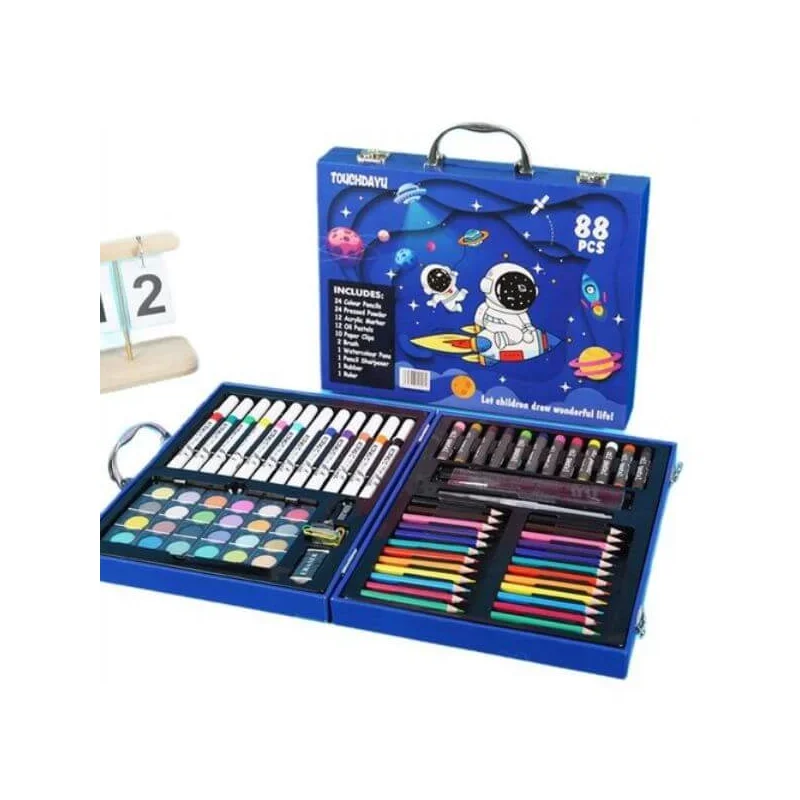 Mini Drawing Set 88 pcs Mini Art Set (Unicorn / Space)